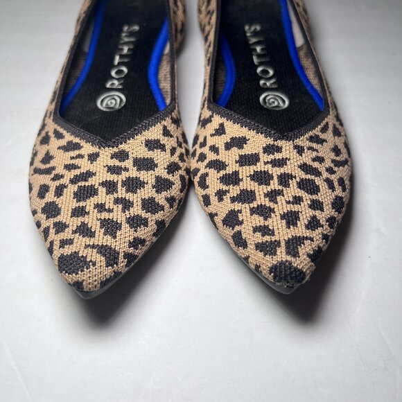 Rothy's The Pointed Flats Leopard Print - Picture 4 of 12